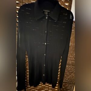 House of Harlow 1960 Black Crew Neck Sweater